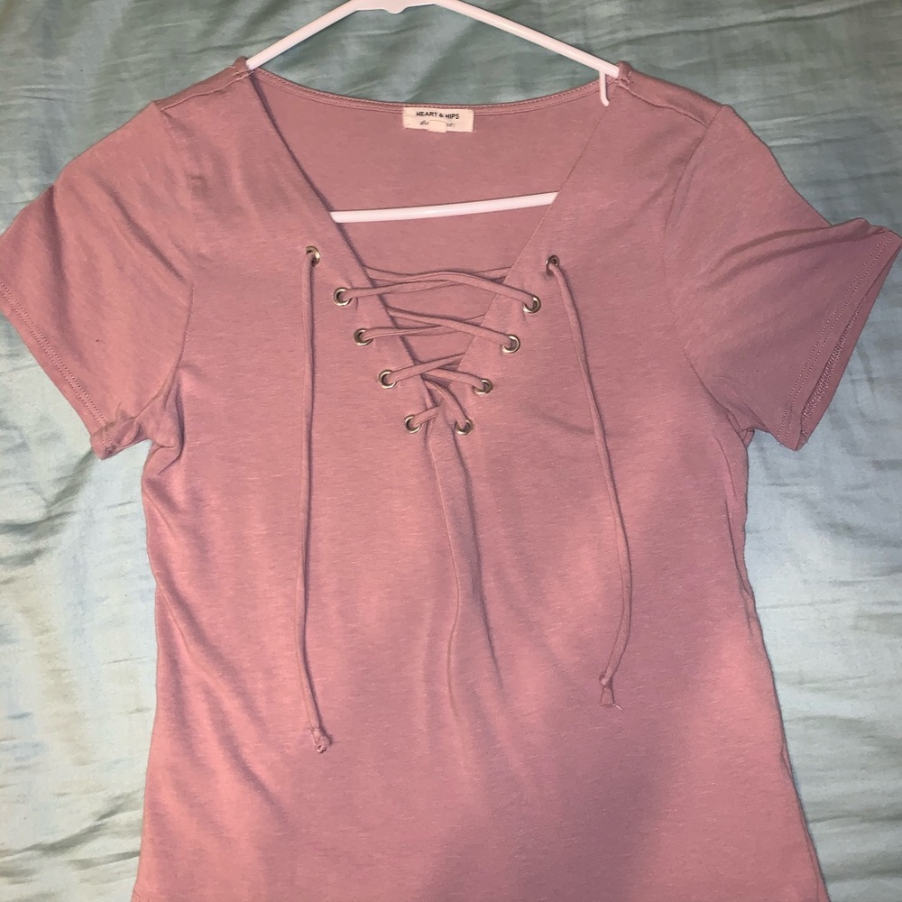A’gaci cropped v-neck